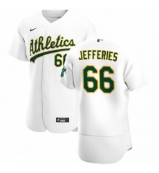 Oakland Athletics 66 Daulton Jefferies Men Nike White Home 2020 Authentic Player MLB Jersey Oakland Athletics 66 Daulton Jefferies Men Nike White Home 2020 Authentic Player MLB Jersey