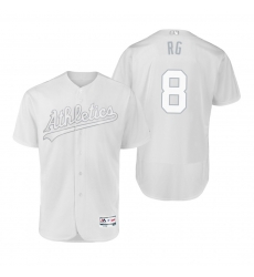 Oakland Athletics Robbie Grossman RG White 2019 Players Weekend MLB Jersey Oakland Athletics Robbie Grossman RG White 2019 Players Weekend MLB Jersey