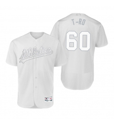 Oakland Athletics Tanner Roark T-Ro White 2019 Players Weekend MLB Jersey Oakland Athletics Tanner Roark T-Ro White 2019 Players Weekend MLB Jersey