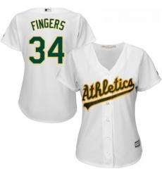Womens Majestic Oakland Athletics 34 Rollie Fingers Authentic White Home Cool Base MLB Jersey Womens Majestic Oakland Athletics 34 Rollie Fingers Authentic White Home Cool Base MLB Jersey