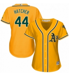 Womens Majestic Oakland Athletics 44 Chris Hatcher Replica Gold Alternate 2 Cool Base MLB Jersey Womens Majestic Oakland Athletics 44 Chris Hatcher Replica Gold Alternate 2 Cool Base MLB Jersey