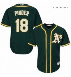 Youth Majestic Oakland Athletics 18 Chad Pinder Authentic Green Alternate 1 Cool Base MLB Jersey Youth Majestic Oakland Athletics 18 Chad Pinder Authentic Green Alternate 1 Cool Base MLB Jersey