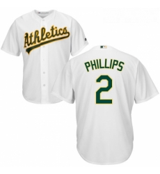 Youth Majestic Oakland Athletics 2 Tony Phillips Replica White Home Cool Base MLB Jersey Youth Majestic Oakland Athletics 2 Tony Phillips Replica White Home Cool Base MLB Jersey