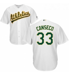 Youth Majestic Oakland Athletics 33 Jose Canseco Authentic White Home Cool Base MLB Jersey Youth Majestic Oakland Athletics 33 Jose Canseco Authentic White Home Cool Base MLB Jersey