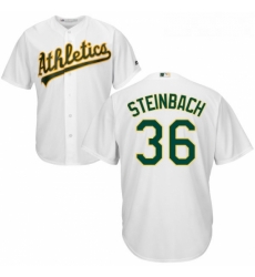 Youth Majestic Oakland Athletics 36 Terry Steinbach Replica White Home Cool Base MLB Jersey Youth Majestic Oakland Athletics 36 Terry Steinbach Replica White Home Cool Base MLB Jersey