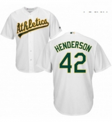 Youth Majestic Oakland Athletics 42 Dave Henderson Replica White Home Cool Base MLB Jersey Youth Majestic Oakland Athletics 42 Dave Henderson Replica White Home Cool Base MLB Jersey