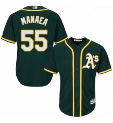 Youth Majestic Oakland Athletics 55 Sean Manaea Replica Green Alternate 1 Cool Base MLB Jersey Youth Majestic Oakland Athletics 55 Sean Manaea Replica Green Alternate 1 Cool Base MLB Jersey
