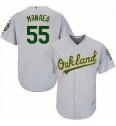 Youth Majestic Oakland Athletics 55 Sean Manaea Replica Grey Road Cool Base MLB Jersey Youth Majestic Oakland Athletics 55 Sean Manaea Replica Grey Road Cool Base MLB Jersey