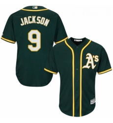 Youth Majestic Oakland Athletics 9 Reggie Jackson Authentic Green Alternate 1 Cool Base MLB Jersey Youth Majestic Oakland Athletics 9 Reggie Jackson Authentic Green Alternate 1 Cool Base MLB Jersey