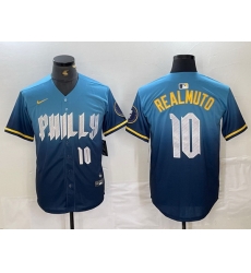 Men Philadelphia Phillies 10 J T Realmuto Blue 2024 City Connect Limited Stitched Jersey 8 Men Philadelphia Phillies 10 J T Realmuto Blue 2024 City Connect Limited Stitched Jersey 8