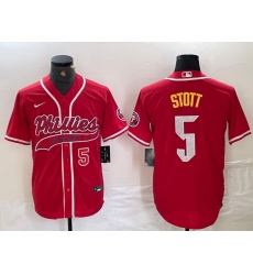 Men Philadelphia Phillies 5 Bryson Stott Red 2024 City Connect Stitched Jersey 4 Men Philadelphia Phillies 5 Bryson Stott Red 2024 City Connect Stitched Jersey 4