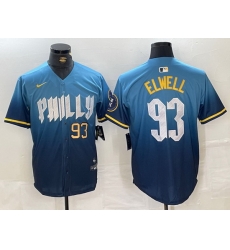 Men Philadelphia Phillies 93 Jason Elwell Blue 2024 City Connect Limited Stitched Jersey 9 Men Philadelphia Phillies 93 Jason Elwell Blue 2024 City Connect Limited Stitched Jersey 9