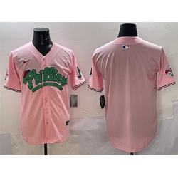 Men Philadelphia Phillies Blank Pink Phanatic Limited Stitched Jersey
