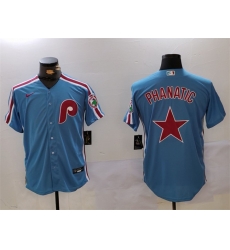 Men Philadelphia Phillies Phanatic Blue Cool Base Stitched Jersey Men Philadelphia Phillies Phanatic Blue Cool Base Stitched Jersey