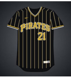 Men Roberto Clemente #21 Black Pittsburgh Pirates Stitched MLB jersey
