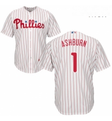 Mens Majestic Philadelphia Phillies 1 Richie Ashburn Replica WhiteRed Strip Home Cool Base MLB Jersey Mens Majestic Philadelphia Phillies 1 Richie Ashburn Replica WhiteRed Strip Home Cool Base MLB Jersey
