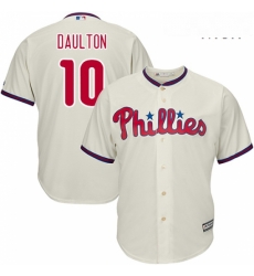 Mens Majestic Philadelphia Phillies 10 Darren Daulton Replica Cream Alternate Cool Base MLB Jersey Mens Majestic Philadelphia Phillies 10 Darren Daulton Replica Cream Alternate Cool Base MLB Jersey