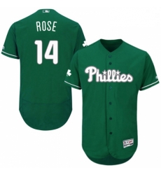 Mens Majestic Philadelphia Phillies 14 Pete Rose Green Celtic Flexbase Authentic Collection MLB Jersey Mens Majestic Philadelphia Phillies 14 Pete Rose Green Celtic Flexbase Authentic Collection MLB Jersey