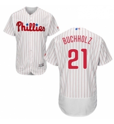 Mens Majestic Philadelphia Phillies 21 Clay Buchholz White Flexbase Authentic Collection MLB Jersey Mens Majestic Philadelphia Phillies 21 Clay Buchholz White Flexbase Authentic Collection MLB Jersey