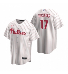 Mens Nike Philadelphia Phillies 17 Rhys Hoskins White Home Stitched Baseball Jersey Mens Nike Philadelphia Phillies 17 Rhys Hoskins White Home Stitched Baseball Jersey