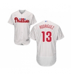 Mens Philadelphia Phillies 13 Sean Rodriguez White Home Flex Base Authentic Collection Baseball Jersey Mens Philadelphia Phillies 13 Sean Rodriguez White Home Flex Base Authentic Collection Baseball Jersey