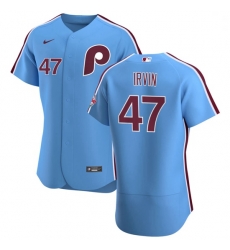 Philadelphia Phillies 47 Cole Irvin Men Nike Light Blue Alternate 2020 Authentic Player MLB Jersey Philadelphia Phillies 47 Cole Irvin Men Nike Light Blue Alternate 2020 Authentic Player MLB Jersey