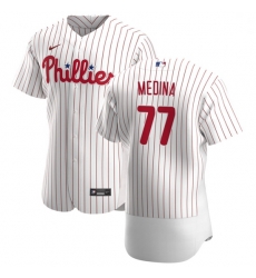 Philadelphia Phillies 77 Adonis Medina Men Nike White Home 2020 Authentic Player MLB Jersey Philadelphia Phillies 77 Adonis Medina Men Nike White Home 2020 Authentic Player MLB Jersey