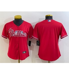 Women Philadelphia Phillies Blank Red Cool Base Stitched Baseball Jersey Women Philadelphia Phillies Blank Red Cool Base Stitched Baseball Jersey