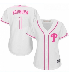 Womens Majestic Philadelphia Phillies 1 Richie Ashburn Authentic White Fashion Cool Base MLB Jersey Womens Majestic Philadelphia Phillies 1 Richie Ashburn Authentic White Fashion Cool Base MLB Jersey