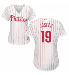 Womens Majestic Philadelphia Phillies 19 Tommy Joseph Authentic WhiteRed Strip Home Cool Base MLB Jersey Womens Majestic Philadelphia Phillies 19 Tommy Joseph Authentic WhiteRed Strip Home Cool Base MLB Jersey