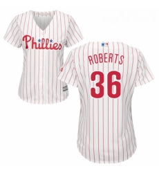 Womens Majestic Philadelphia Phillies 36 Robin Roberts Authentic WhiteRed Strip Home Cool Base MLB Jersey Womens Majestic Philadelphia Phillies 36 Robin Roberts Authentic WhiteRed Strip Home Cool Base MLB Jersey