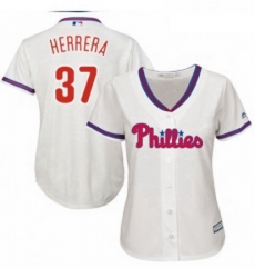 Womens Majestic Philadelphia Phillies 37 Odubel Herrera Authentic Cream Alternate Cool Base MLB Jersey Womens Majestic Philadelphia Phillies 37 Odubel Herrera Authentic Cream Alternate Cool Base MLB Jersey
