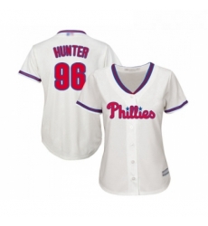 Womens Philadelphia Phillies 96 Tommy Hunter Replica Cream Alternate Cool Base Baseball Jersey Womens Philadelphia Phillies 96 Tommy Hunter Replica Cream Alternate Cool Base Baseball Jersey