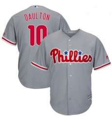 Youth Majestic Philadelphia Phillies 10 Darren Daulton Replica Grey Road Cool Base MLB Jersey Youth Majestic Philadelphia Phillies 10 Darren Daulton Replica Grey Road Cool Base MLB Jersey