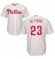 Youth Majestic Philadelphia Phillies 23 Aaron Altherr Authentic WhiteRed Strip Home Cool Base MLB Jersey Youth Majestic Philadelphia Phillies 23 Aaron Altherr Authentic WhiteRed Strip Home Cool Base MLB Jersey