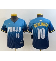 Youth Philadelphia Phillies 10 J T Realmuto Blue 2024 City Connect Limited Stitched Baseball Jersey 9 Youth Philadelphia Phillies 10 J T Realmuto Blue 2024 City Connect Limited Stitched Baseball Jersey 9