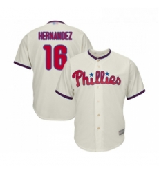 Youth Philadelphia Phillies 16 Cesar Hernandez Replica Cream Alternate Cool Base Baseball Jersey Youth Philadelphia Phillies 16 Cesar Hernandez Replica Cream Alternate Cool Base Baseball Jersey