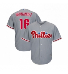 Youth Philadelphia Phillies 16 Cesar Hernandez Replica Grey Road Cool Base Baseball Jersey Youth Philadelphia Phillies 16 Cesar Hernandez Replica Grey Road Cool Base Baseball Jersey