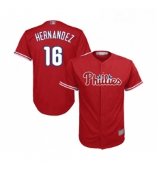Youth Philadelphia Phillies 16 Cesar Hernandez Replica Red Alternate Cool Base Baseball Jersey Youth Philadelphia Phillies 16 Cesar Hernandez Replica Red Alternate Cool Base Baseball Jersey