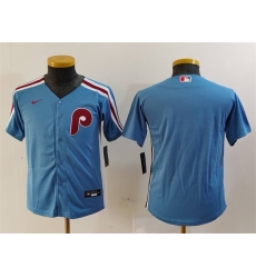 Youth Philadelphia Phillies Blank Blue Cool Base Stitched Baseball Jersey Youth Philadelphia Phillies Blank Blue Cool Base Stitched Baseball Jersey