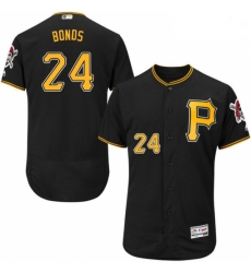 Mens Majestic Pittsburgh Pirates 24 Barry Bonds Black Alternate Flex Base Authentic Collection MLB Jersey Mens Majestic Pittsburgh Pirates 24 Barry Bonds Black Alternate Flex Base Authentic Collection MLB Jersey