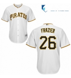 Mens Majestic Pittsburgh Pirates 26 Adam Frazier Replica White Home Cool Base MLB Jersey Mens Majestic Pittsburgh Pirates 26 Adam Frazier Replica White Home Cool Base MLB Jersey