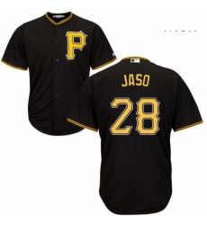 Mens Majestic Pittsburgh Pirates 28 John Jaso Replica Black Alternate Cool Base MLB Jersey Mens Majestic Pittsburgh Pirates 28 John Jaso Replica Black Alternate Cool Base MLB Jersey