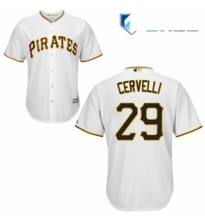 Mens Majestic Pittsburgh Pirates 29 Francisco Cervelli Replica White Home Cool Base MLB Jersey Mens Majestic Pittsburgh Pirates 29 Francisco Cervelli Replica White Home Cool Base MLB Jersey