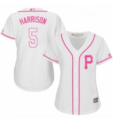 Womens Majestic Pittsburgh Pirates 5 Josh Harrison Replica White Fashion Cool Base MLB Jersey Womens Majestic Pittsburgh Pirates 5 Josh Harrison Replica White Fashion Cool Base MLB Jersey