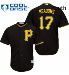 Youth Majestic Pittsburgh Pirates 17 Austin Meadows Replica Black Alternate Cool Base MLB Jersey Youth Majestic Pittsburgh Pirates 17 Austin Meadows Replica Black Alternate Cool Base MLB Jersey