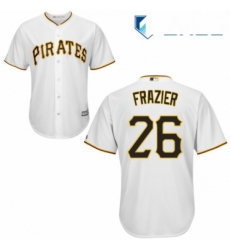 Youth Majestic Pittsburgh Pirates 26 Adam Frazier Authentic White Home Cool Base MLB Jersey Youth Majestic Pittsburgh Pirates 26 Adam Frazier Authentic White Home Cool Base MLB Jersey