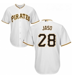 Youth Majestic Pittsburgh Pirates 28 John Jaso Authentic White Home Cool Base MLB Jersey Youth Majestic Pittsburgh Pirates 28 John Jaso Authentic White Home Cool Base MLB Jersey