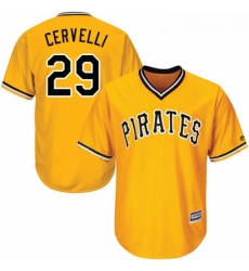 Youth Majestic Pittsburgh Pirates 29 Francisco Cervelli Replica Gold Alternate Cool Base MLB Jersey Youth Majestic Pittsburgh Pirates 29 Francisco Cervelli Replica Gold Alternate Cool Base MLB Jersey