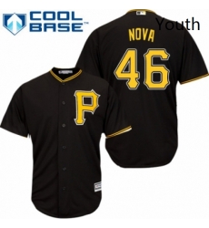 Youth Majestic Pittsburgh Pirates 46 Ivan Nova Authentic Black Alternate Cool Base MLB Jersey Youth Majestic Pittsburgh Pirates 46 Ivan Nova Authentic Black Alternate Cool Base MLB Jersey